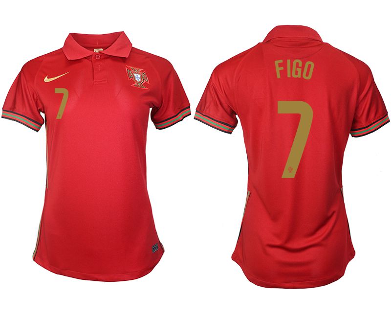 Women 2021-2022 Club Portuga home aaa version red #7 Soccer Jerseys